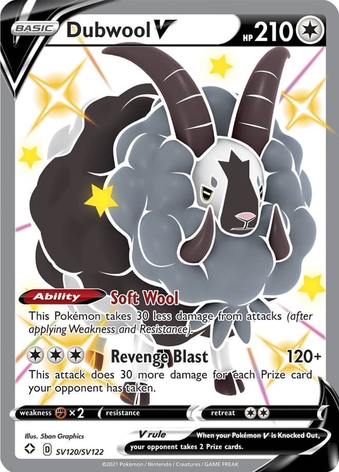 Dubwool V - Shining Fates: Shiny Vault SV120/SV122 - Shiny Ultra Rare
