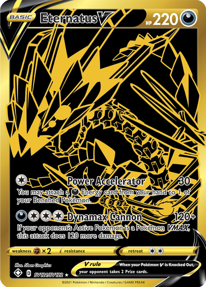 Eternatus V - Shining Fates: Shiny Vault SV121/SV122 - Shiny Ultra Rare