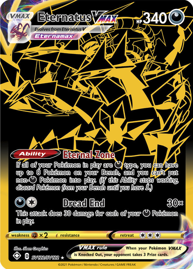 Eternatus VMAX - Shining Fates: Shiny Vault SV122/SV122 - Shiny Ultra Rare