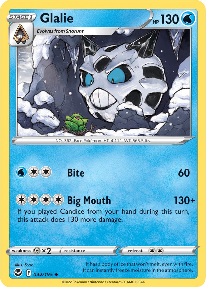 Glalie - Silver Tempest 042/195 - Uncommon