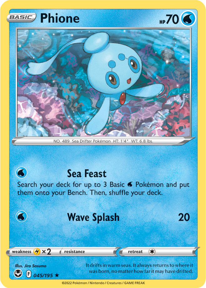 Phione - Silver Tempest 045/195 - Rare