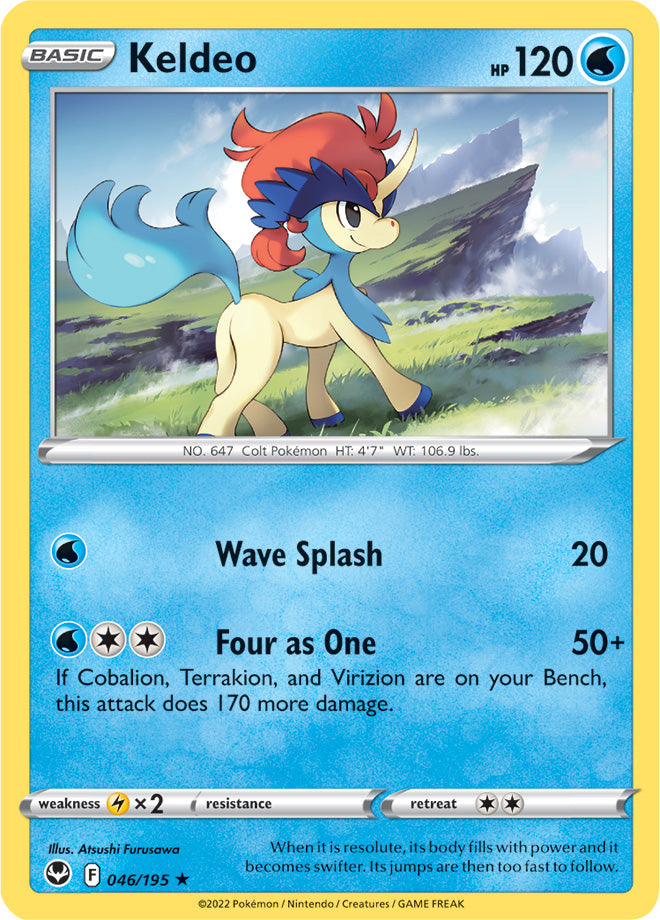 Keldeo - Silver Tempest 046/195 - Rare