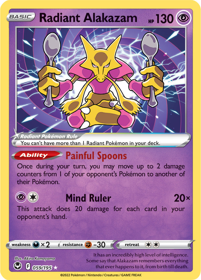 Radiant Alakazam - Silver Tempest 059/195 - Radiant