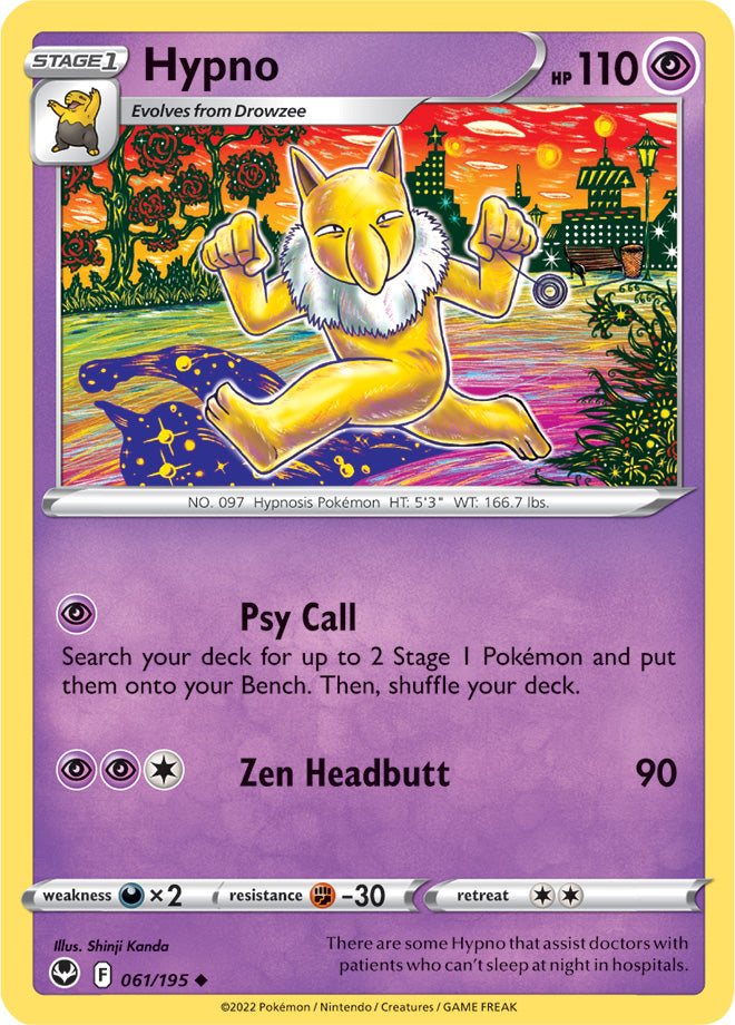 Hypno - Silver Tempest 061/195 - Uncommon