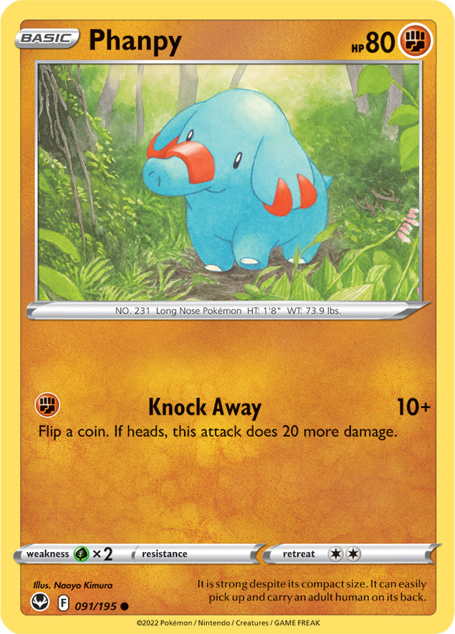 Phanpy - Silver Tempest 091/195 - Common