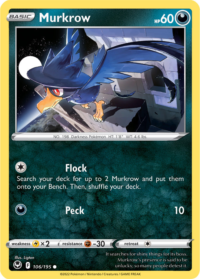 Murkrow - Silver Tempest 106/195 - Common