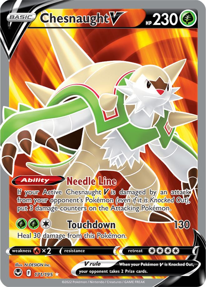 Chesnaught V - Silver Tempest 171/195 - Full Art
