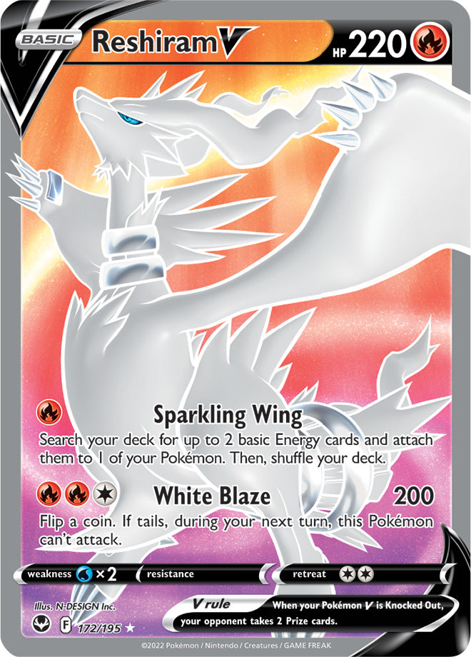 Reshiram V - Silver Tempest 172/195 - Full Art