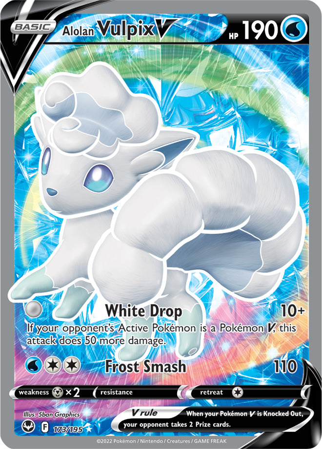 Alolan Vulpix V - Silver Tempest 173/195 - Full Art