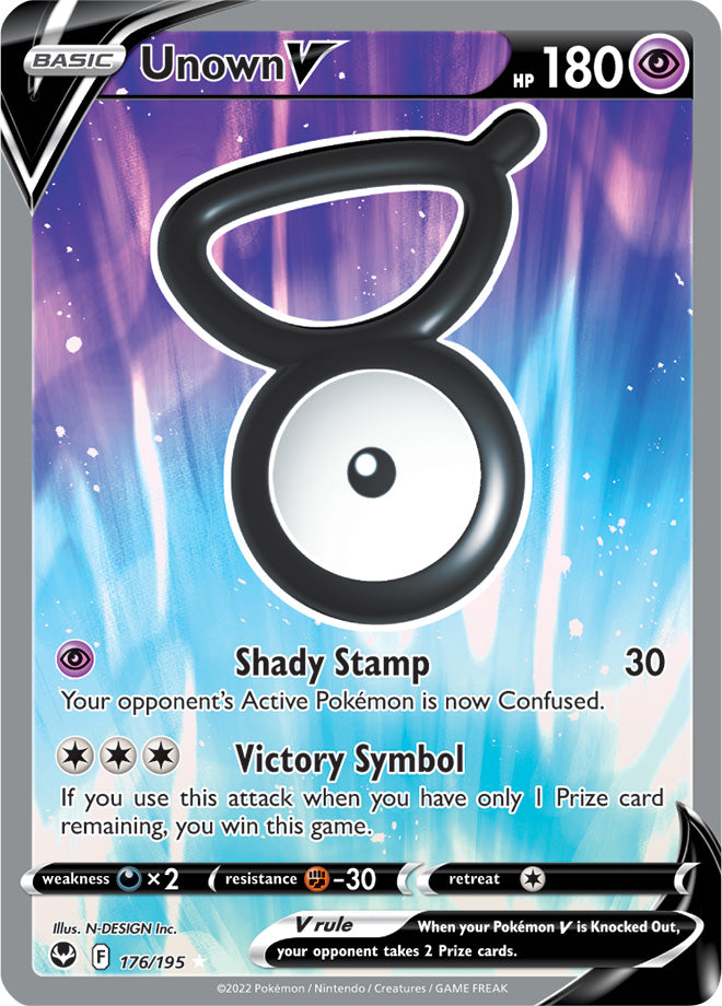 Unown V - Silver Tempest 176/195 - Full Art