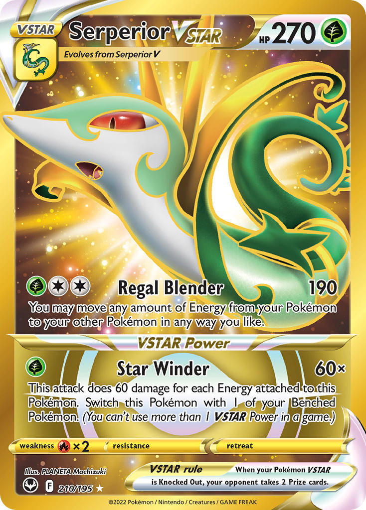Serperior VSTAR - Silver Tempest 210/195 - Secret Rare