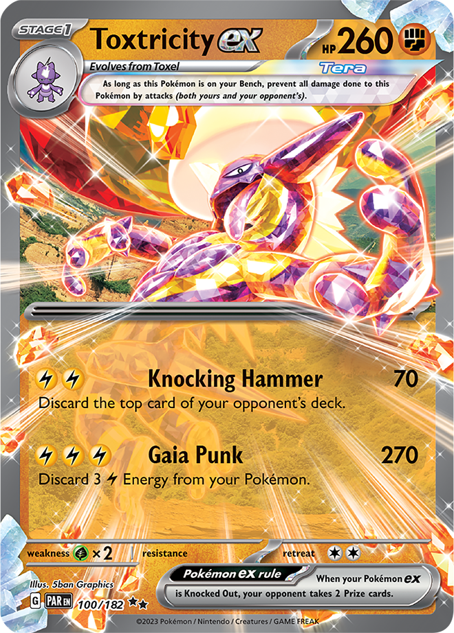 Toxtricity ex - Paradox Rift - 100/182 - Double Rare