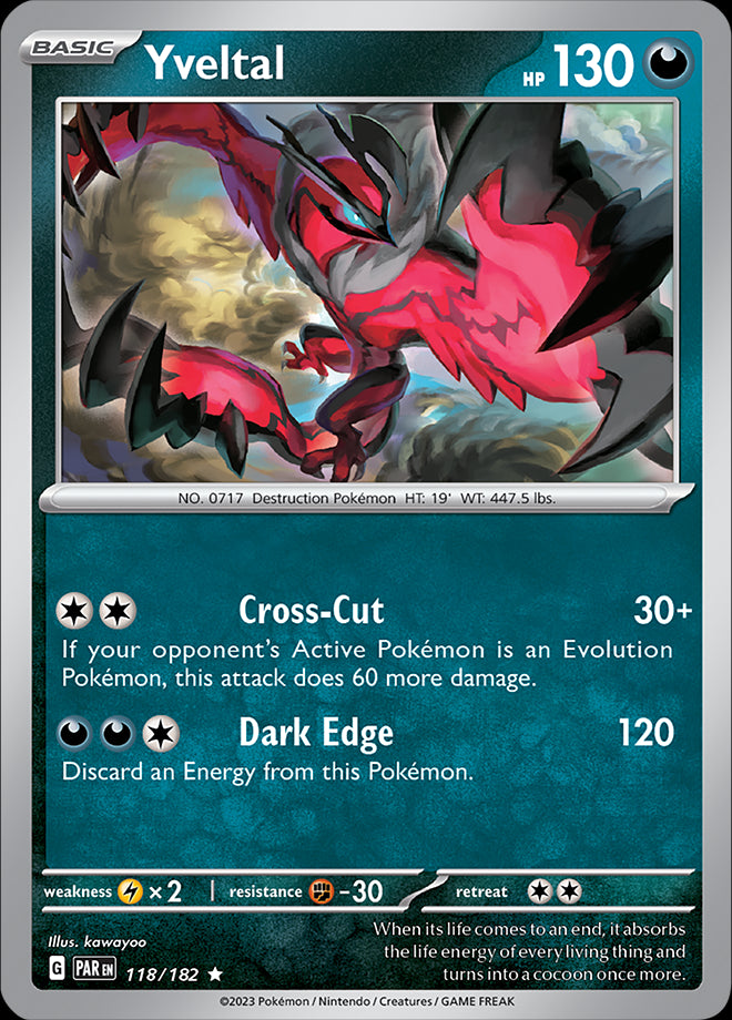 Yveltal - Paradox Rift - 118/182 - Rare