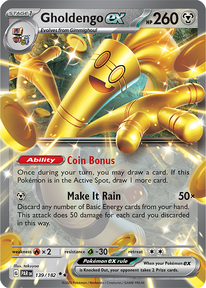 Gholdengo ex - Paradox Rift - 139/182 - Double Rare