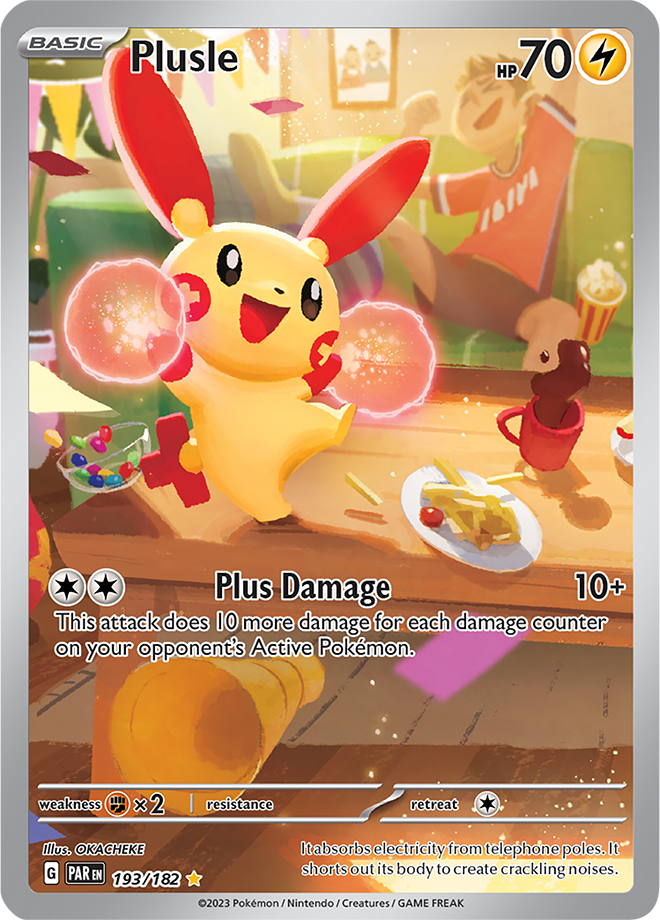 Plusle - Paradox Rift - 193/182 - Illustration Rare