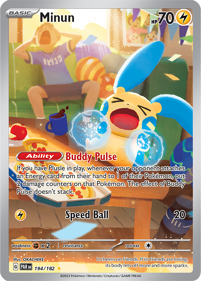 Minun - Paradox Rift - 194/182 - Illustration Rare