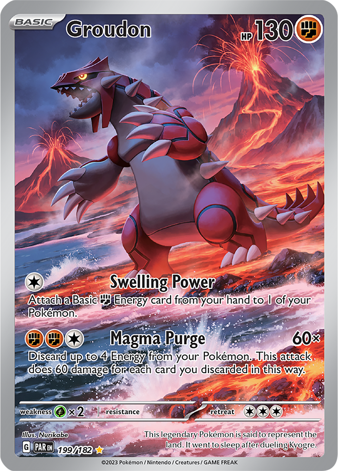 Groudon - Paradox Rift - 199/182 - Illustration Rare