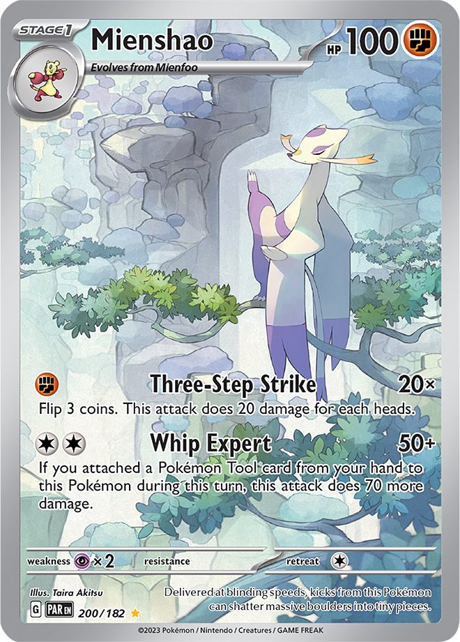 Mienshao - Paradox Rift - 200/182 - Illustration Rare