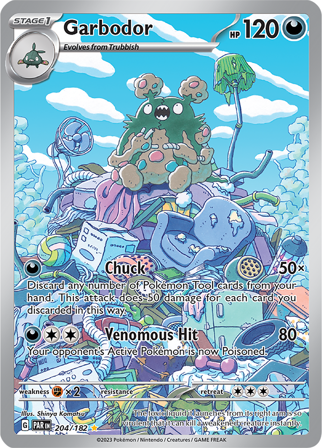 Garbodor - Paradox Rift - 204/182 - Illustration Rare