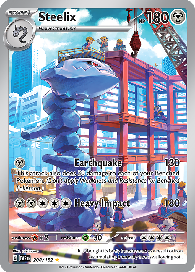 Steelix - Paradox Rift - 208/182 - Illustration Rare
