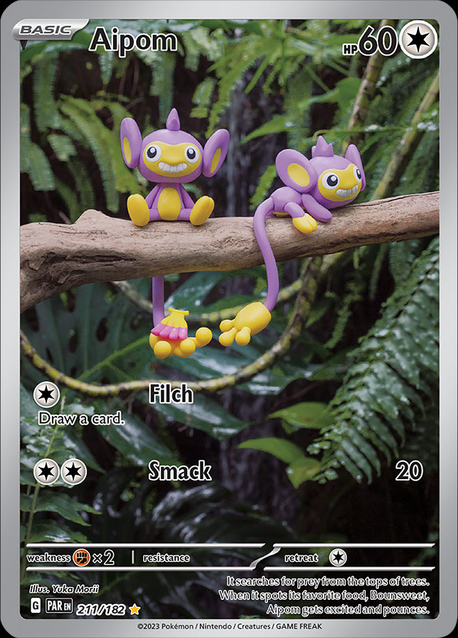 Aipom - Paradox Rift - 211/182 - Illustration Rare