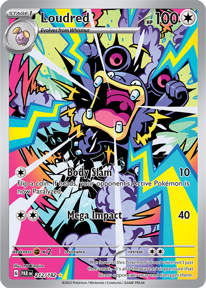 Loudred - Paradox Rift - 212/182 - Illustration Rare