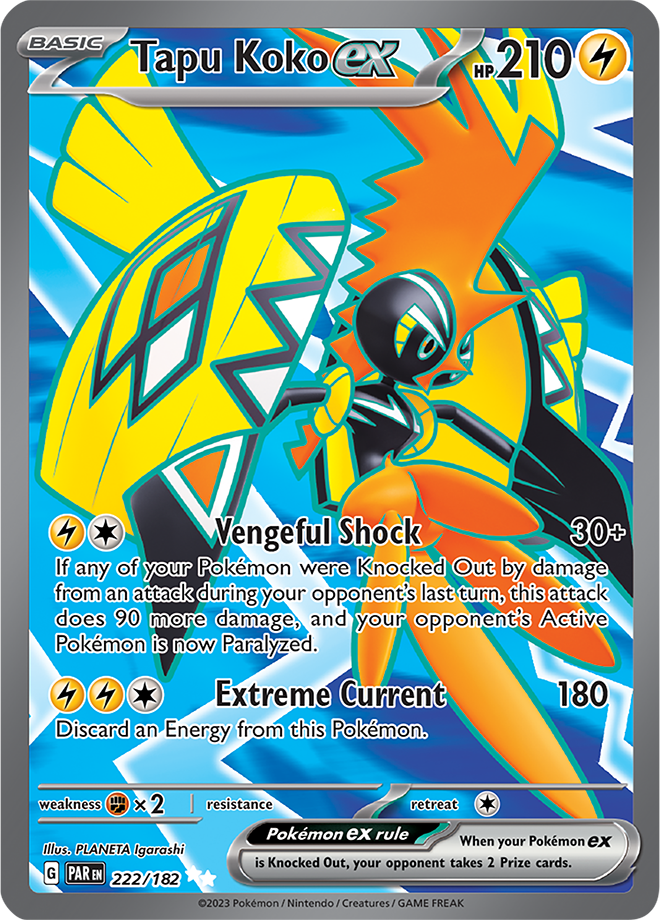 Tapu Koko ex - Paradox Rift - 222/182 - Full Art