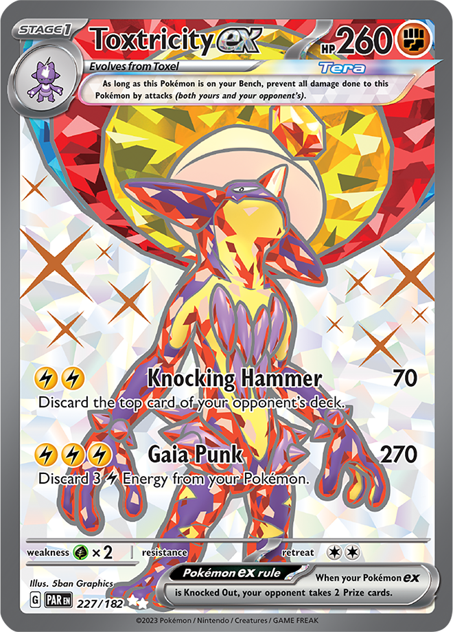 Toxtricity ex - Paradox Rift - 227/182 - Full Art