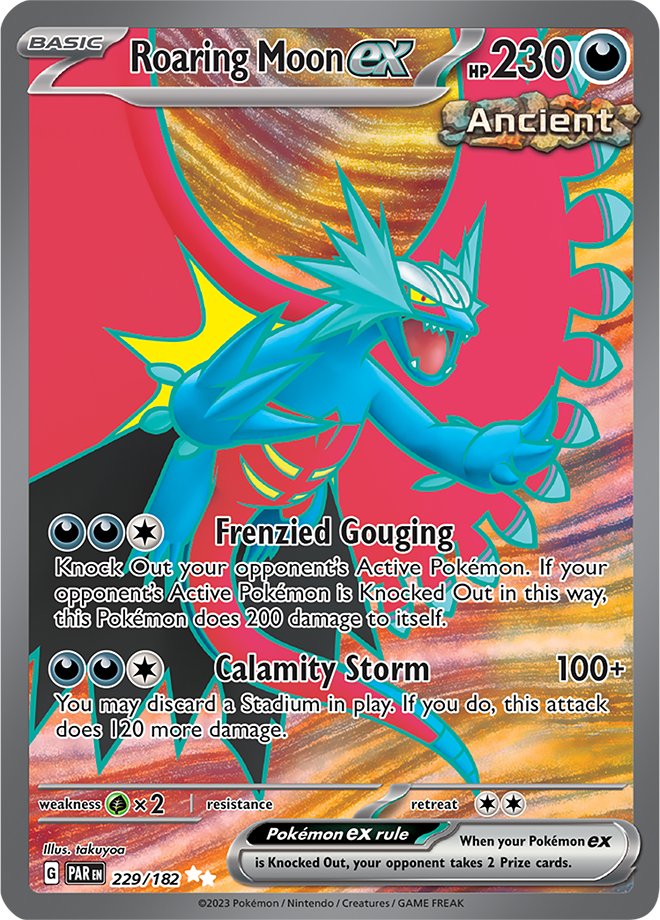 Roaring Moon ex - Paradox Rift - 229/182 - Full Art