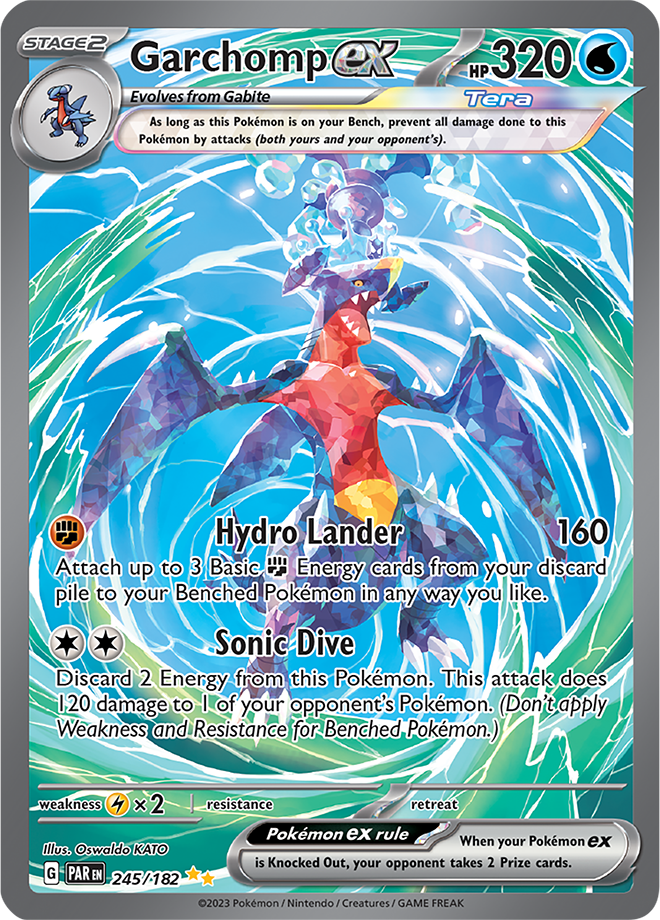 Garchomp ex - Paradox Rift - 245/182 - Special Illustration Rare