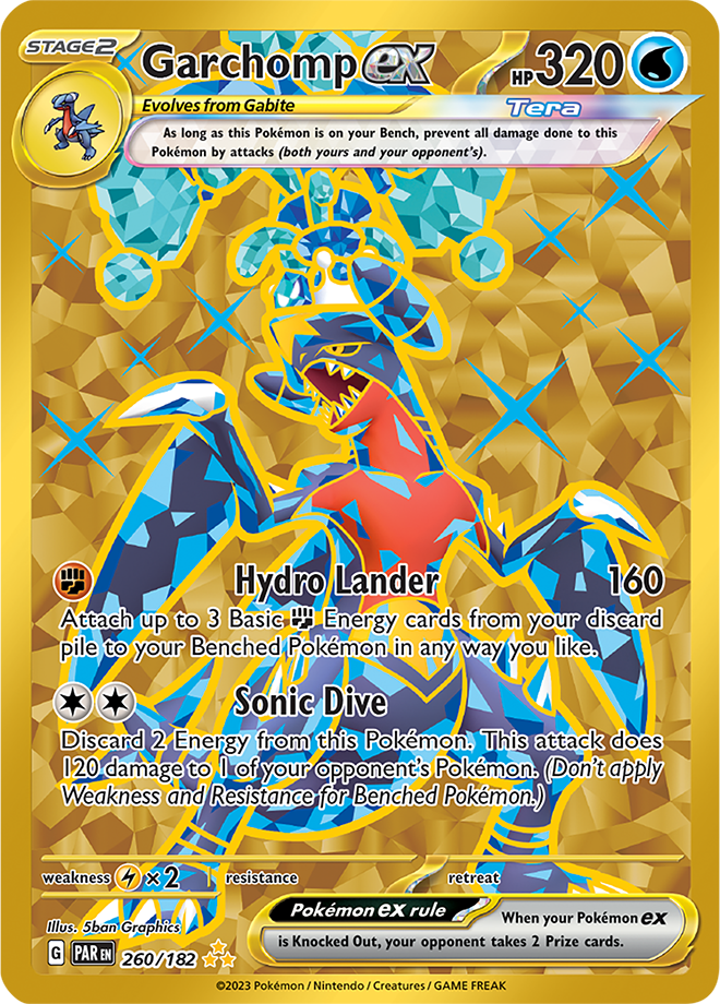 Garchomp ex - Paradox Rift - 260/182 - Hyper Rare