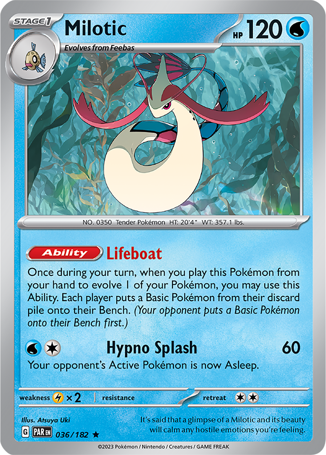 Milotic - Paradox Rift - 036/182 - Rare