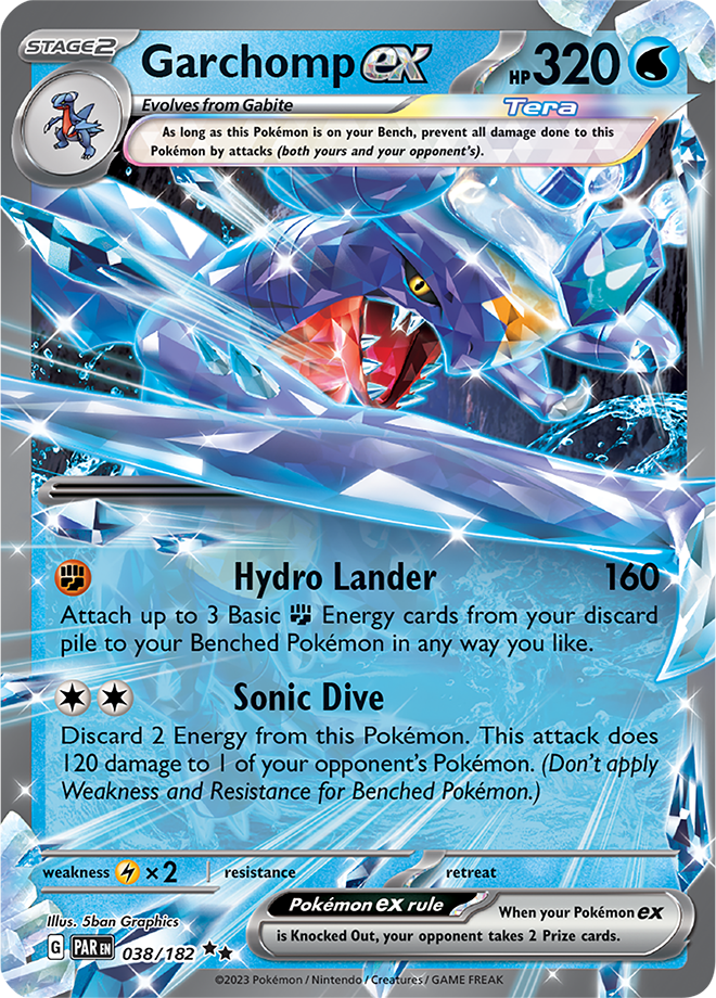 Garchomp ex - Paradox Rift - 038/182 - Double Rare