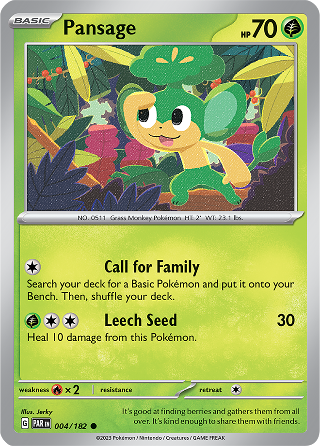 Pansage - Paradox Rift - 004/182 - Common