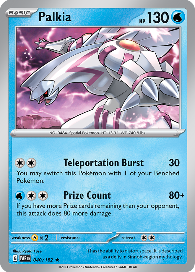 Palkia - Paradox Rift - 040/182 - Rare