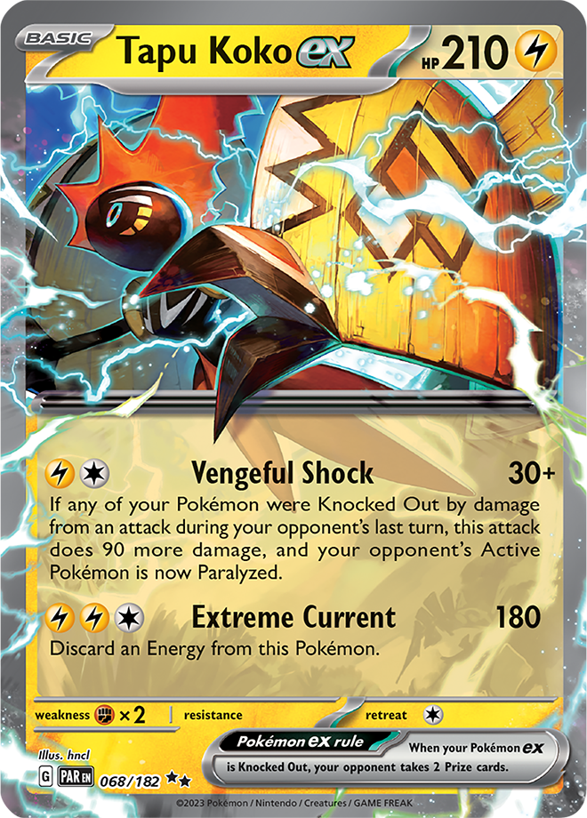 Tapu Koko ex - Paradox Rift - 068/182 - Double Rare