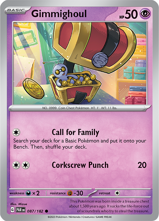 Gimmighoul - Paradox Rift - 087/182 - Common