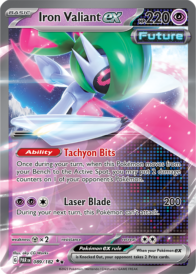 Iron Valiant ex - Paradox Rift - 089/182 - Double Rare