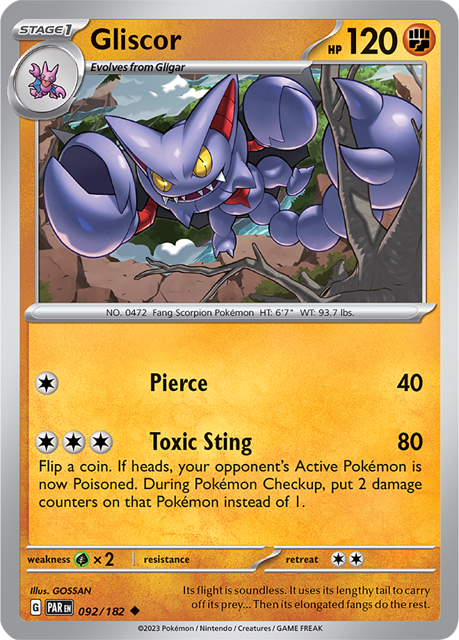Gliscor - Paradox Rift - 092/182 - Uncommon