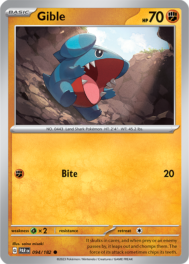Gible - Paradox Rift - 094/182 - Common