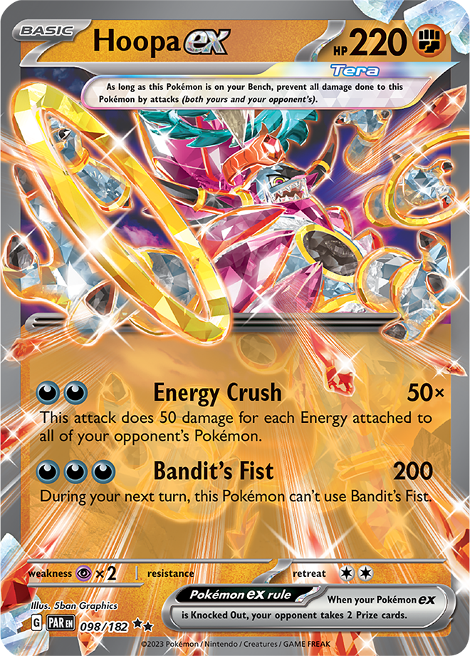 Hoopa ex - Paradox Rift - 098/182 - Double Rare