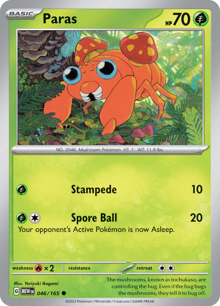 Paras - Scarlet & Violet 151 - 046/165 - Common