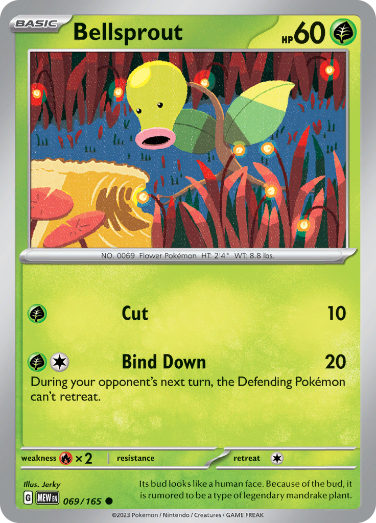 Bellsprout - Scarlet & Violet 151 - 069/165 - Common