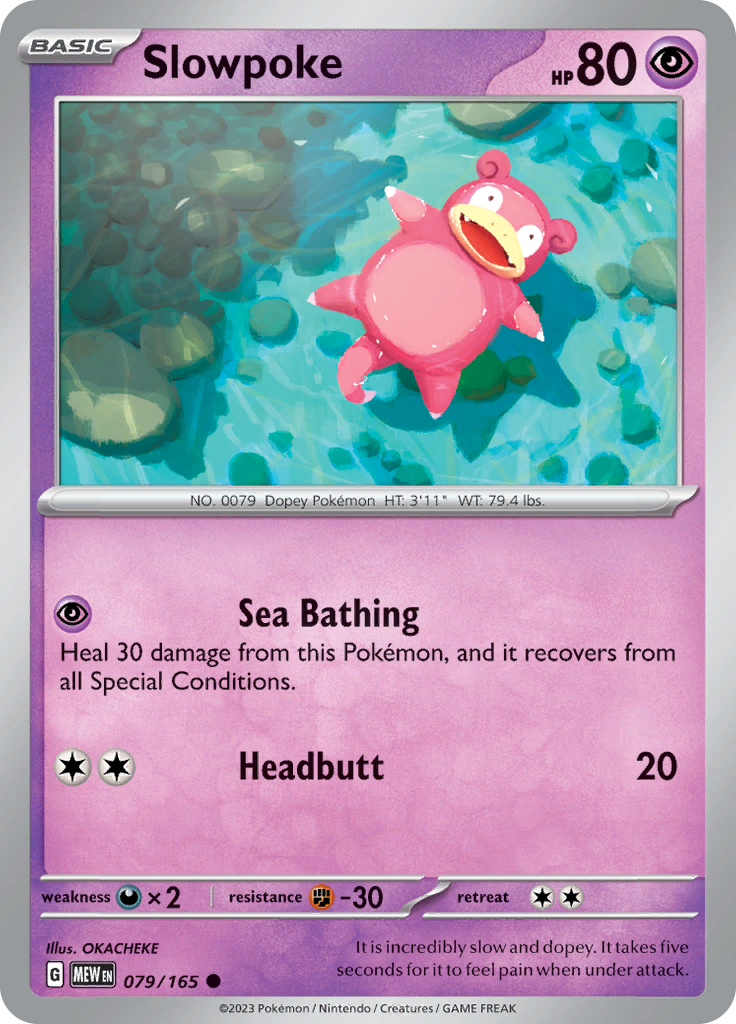 Slowpoke - Scarlet & Violet 151 - 079/165 - Common