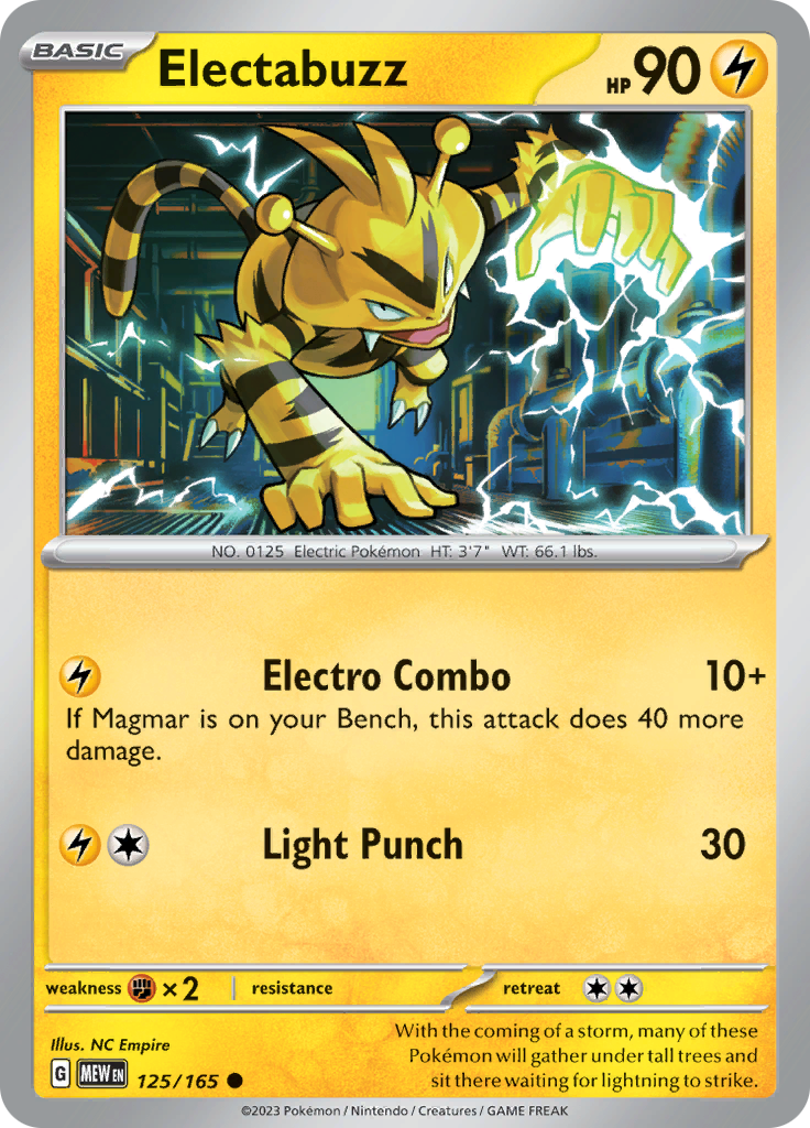 Electabuzz - Scarlet & Violet 151 - 125/165 - Common