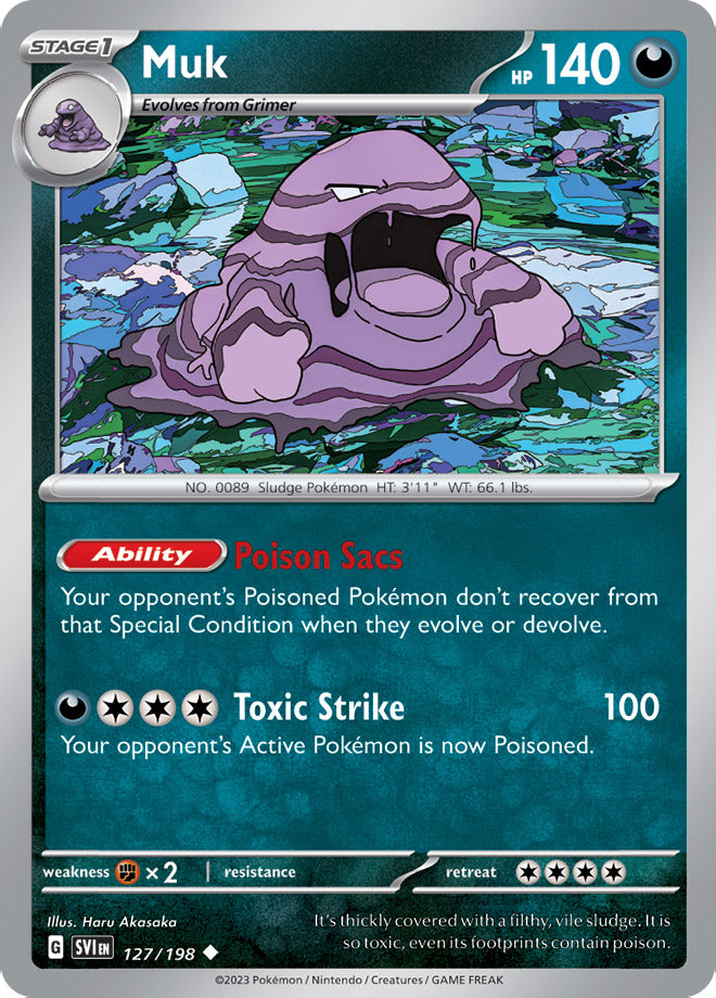 Muk - Scarlet & Violet Base 127/198 - Uncommon