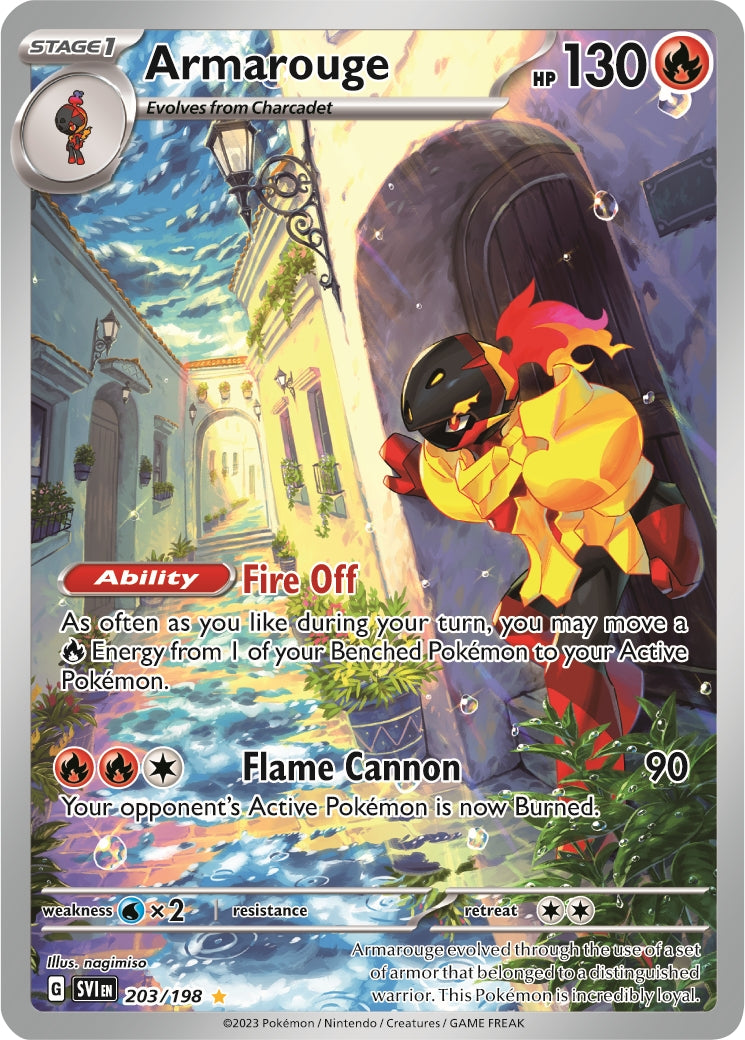 Armarouge - Scarlet & Violet Base 203/198 - Illustration Rare