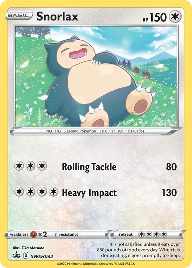 Snorlax - Sword & Shield Promo SWSH032 - Promo