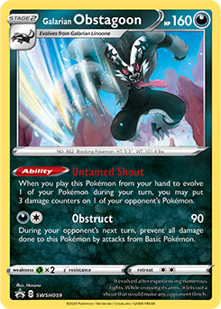 Galarian Obstagoon - Sword & Shield Promo SWSH059 - Promo
