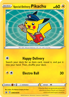 Special Delivery Pikachu - Sword & Shield Promo SWSH074 - Promo